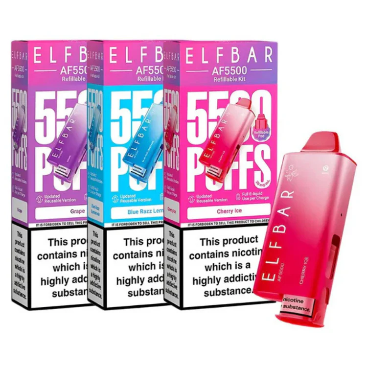 Elf_Bar_AF5500_Prefilled_Pod_Kit_54e3a9d7-b7ec-4640-a8fb-dceee80bb848_750x Elf Bar AF5500 Prefilled Kit - Image 1
