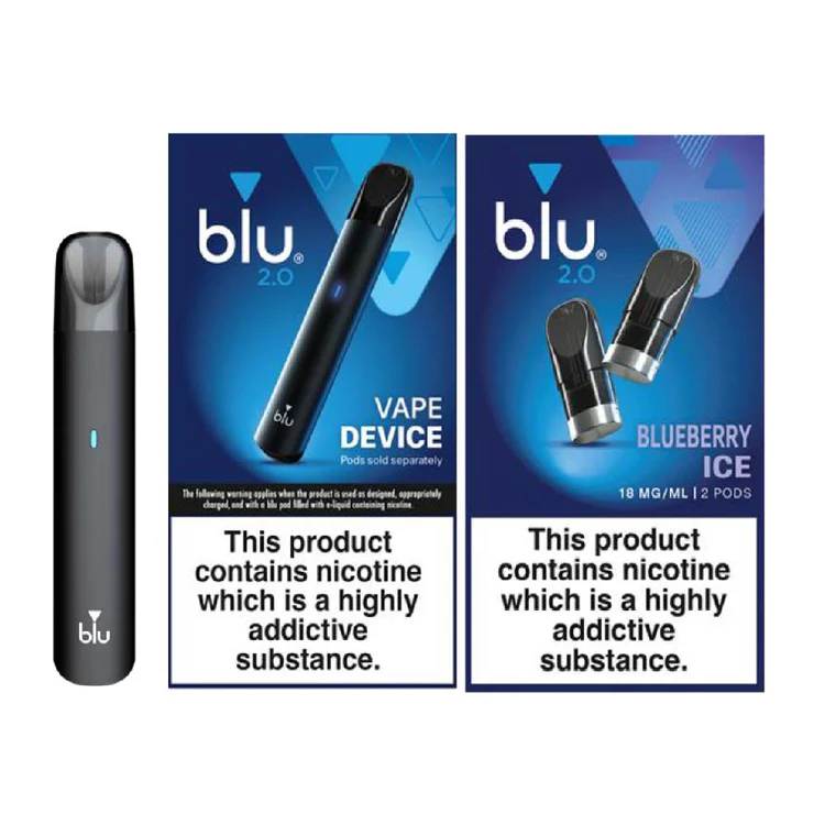128 Blu 2.0 Blueberry Ice Starter Bundle - Image 1