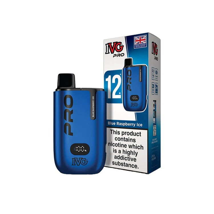 199 IVG Pro 12 Vape Kit 10mg Blue Raspberry Ice - Image 1