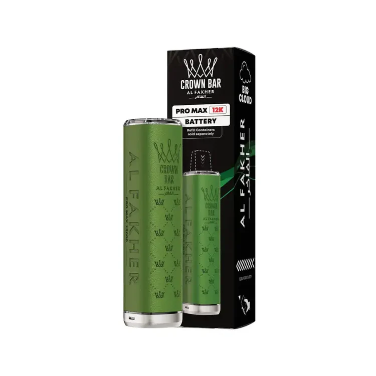 210 Al Fakher Crown Bar Pro Max 12K Prefilled Pod Kit Green - Image 1