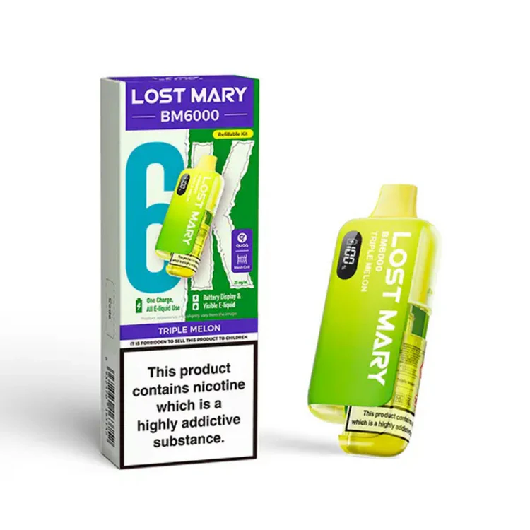 216 Lost Mary BM6000 Prefilled Pod Kit Triple Melon - Image 1