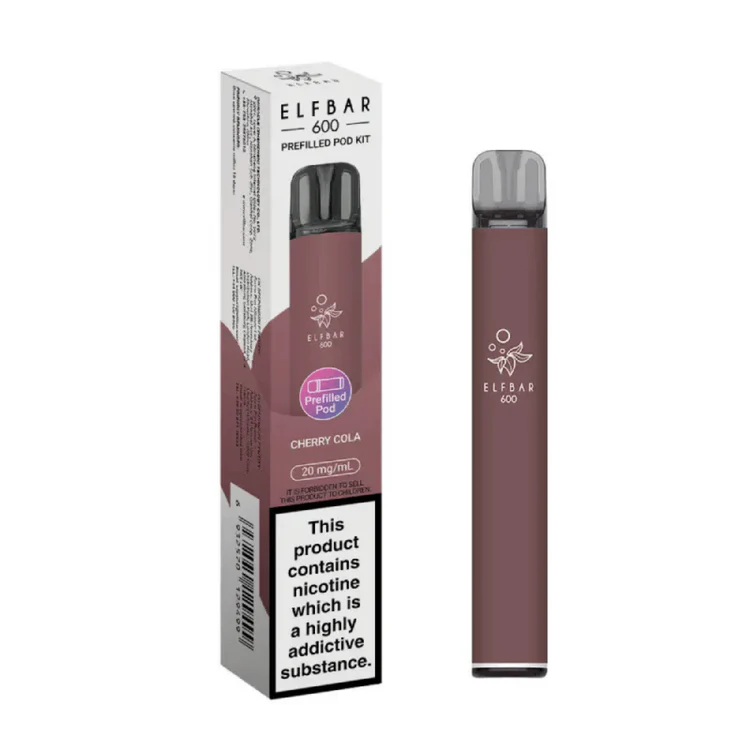 236 ELFBAR 600 Prefilled Pod Kit Cherry Cola - Image 1