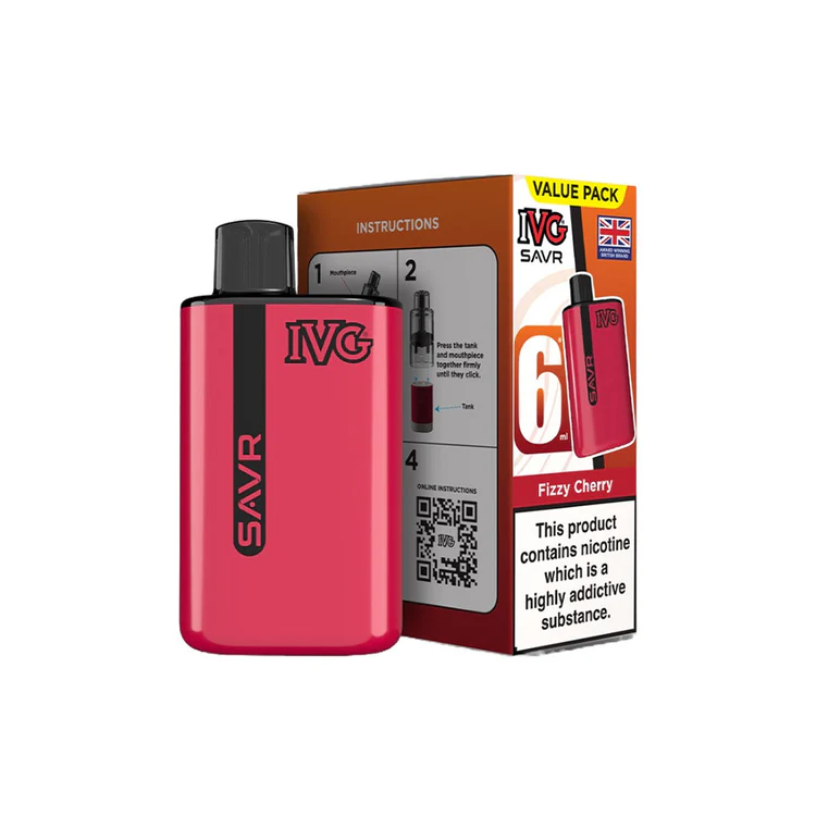 262 IVG SAVR Fizzy Cherry Vape Kit - Image 1