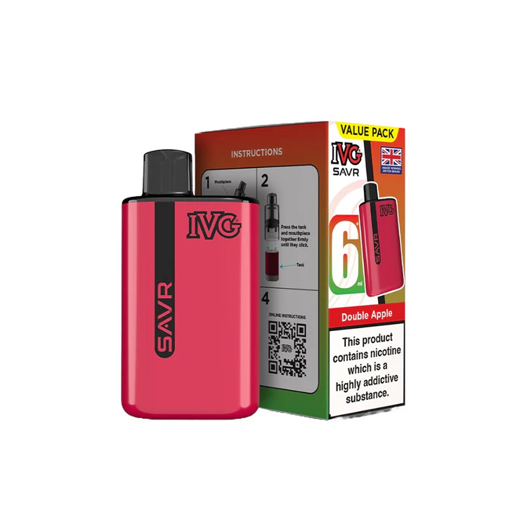 263 IVG SAVR Double Apple Vape Kit - Image 1