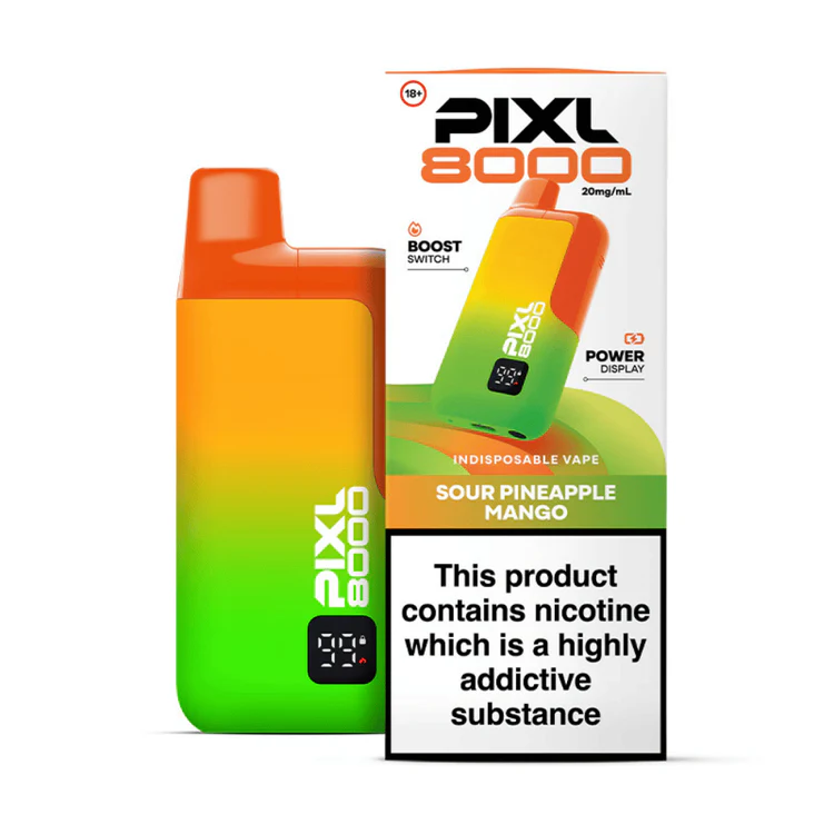 268 Pixl 8000 Prefilled Pod Kit Sour Pineapple Mango - Image 1