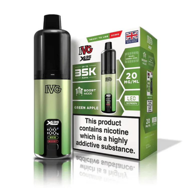 319 IVG XL 35K Prefilled Pod Kit Green Apple - Image 1