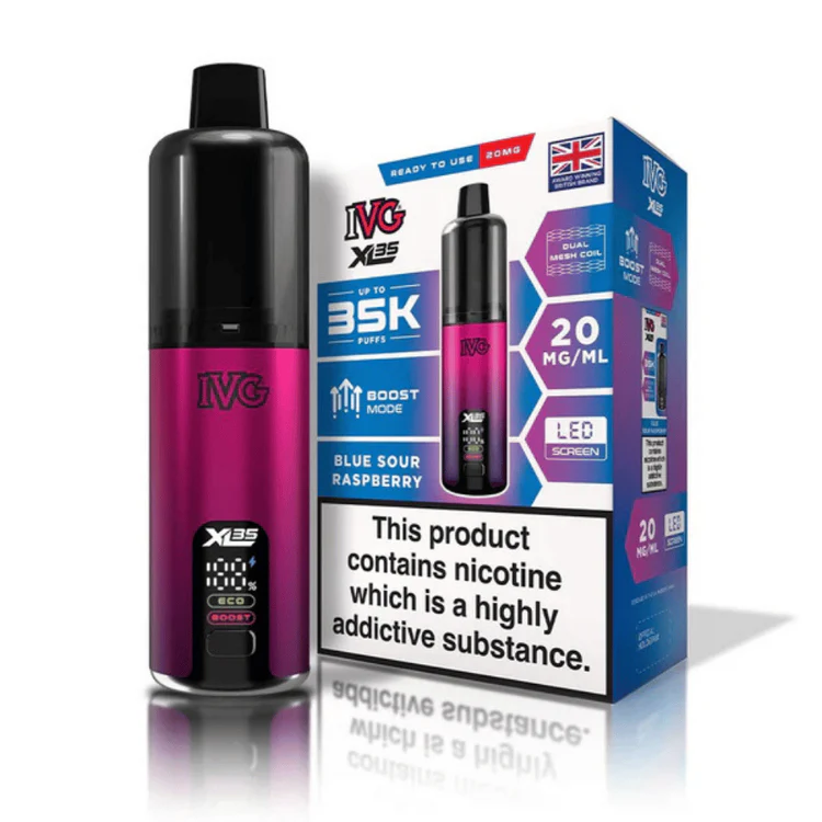 321` IVG XL 35K Prefilled Pod Kit Blue Sour Raspberry - Image 1
