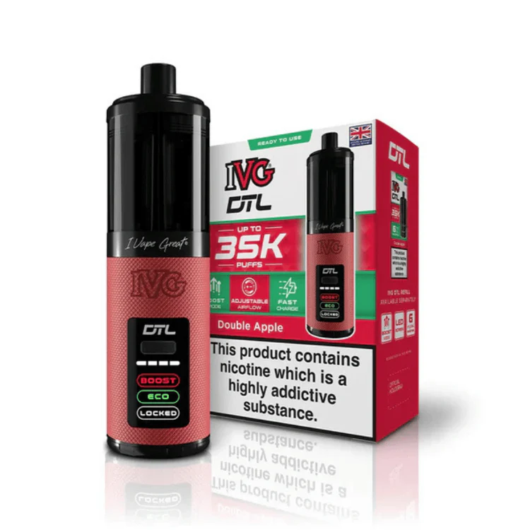 329 IVG DTL 35k Prefilled Pod Kit Double Apple - Image 1