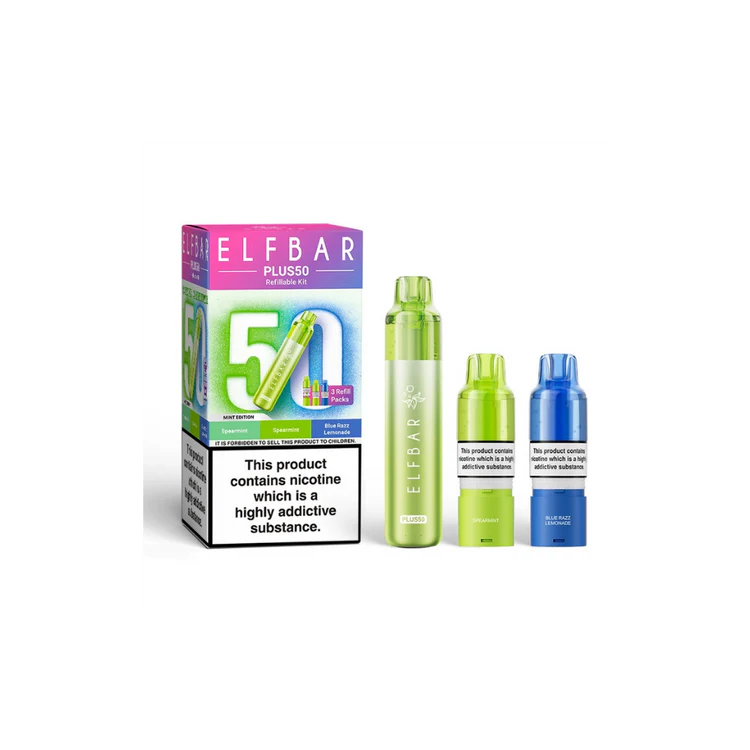 361 ELF BAR Plus 50 Prefilled Pod Kit Mint Edition - Image 1