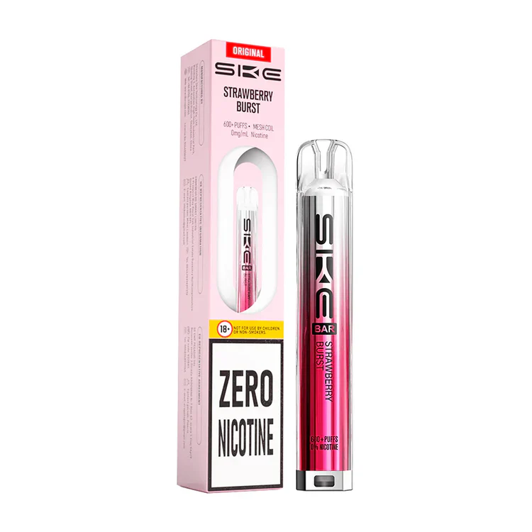 369 SKE Bar 600 Zero Nicotine Prefilled Pod Kit Strawberry Burst - Image 1