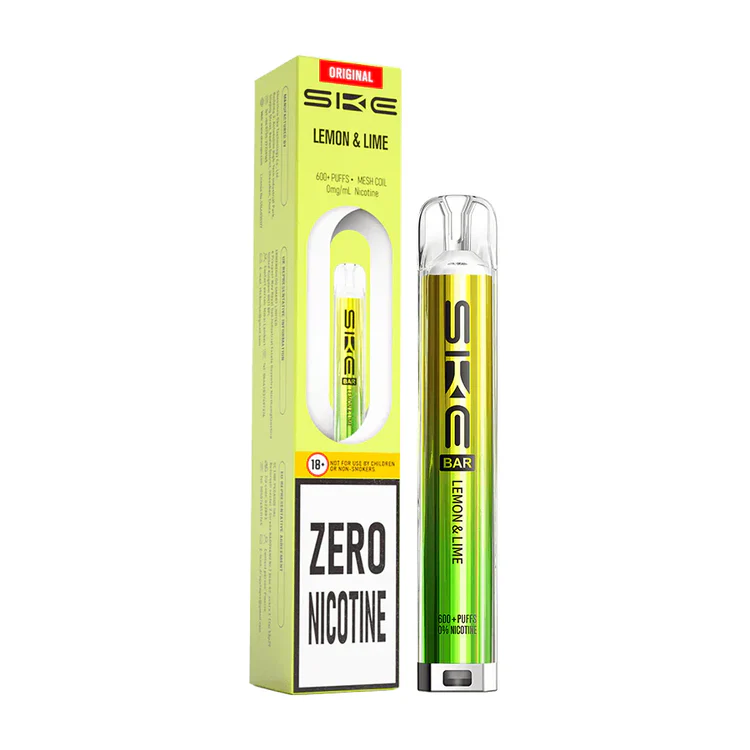 373 SKE Bar 600 Zero Nicotine Prefilled Pod Kit Lemon Lime - Image 1
