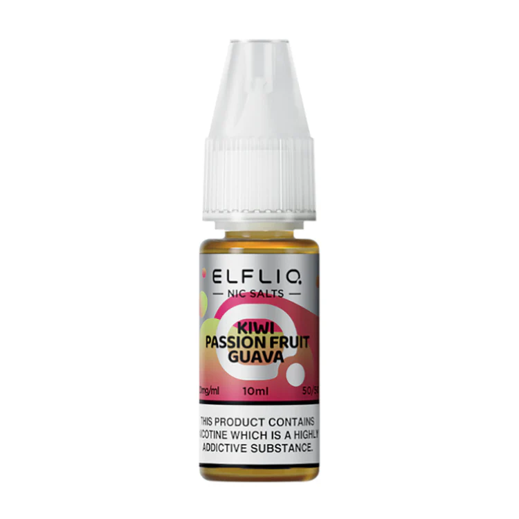 384 Elf Bar ElfLiq Kiwi Passionfruit Guava E Liquid 10ml - Image 1