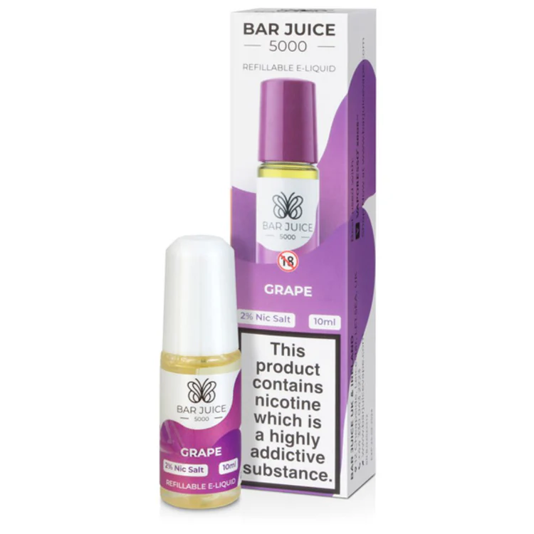 390 Bar Juice 5000 Grape E Liquid 10ml - Image 1