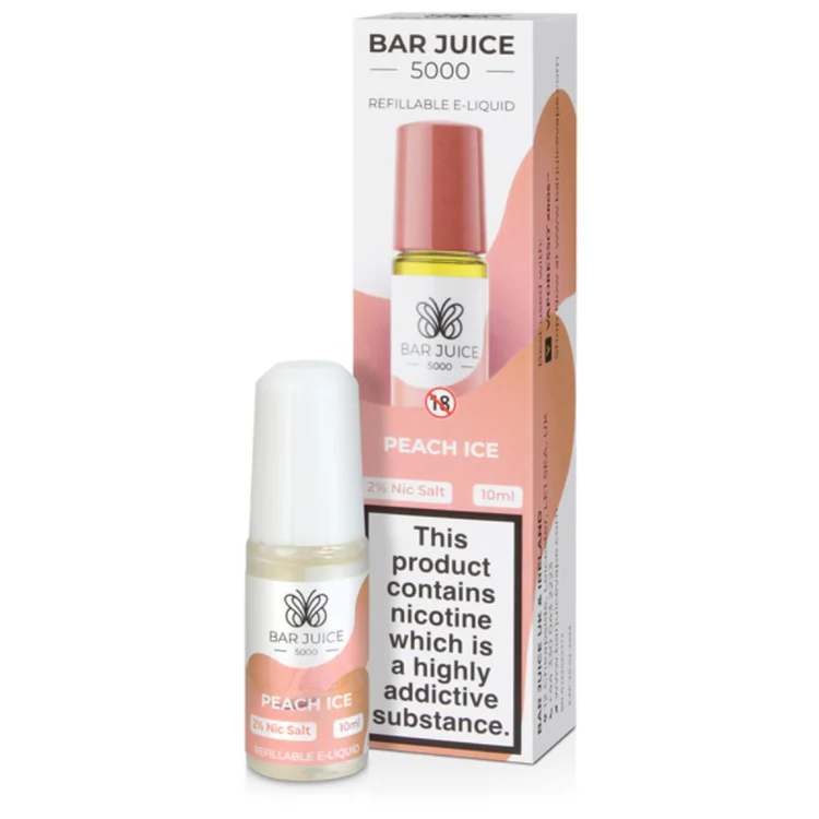 406 Bar Juice 5000 Peach Ice E Liquid 10ml - Image 1