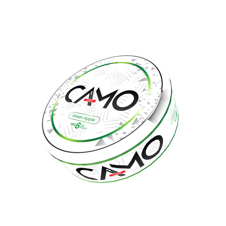 484 Camo Green Apple Nicotine Pouches - 20 Pouches - Image 1