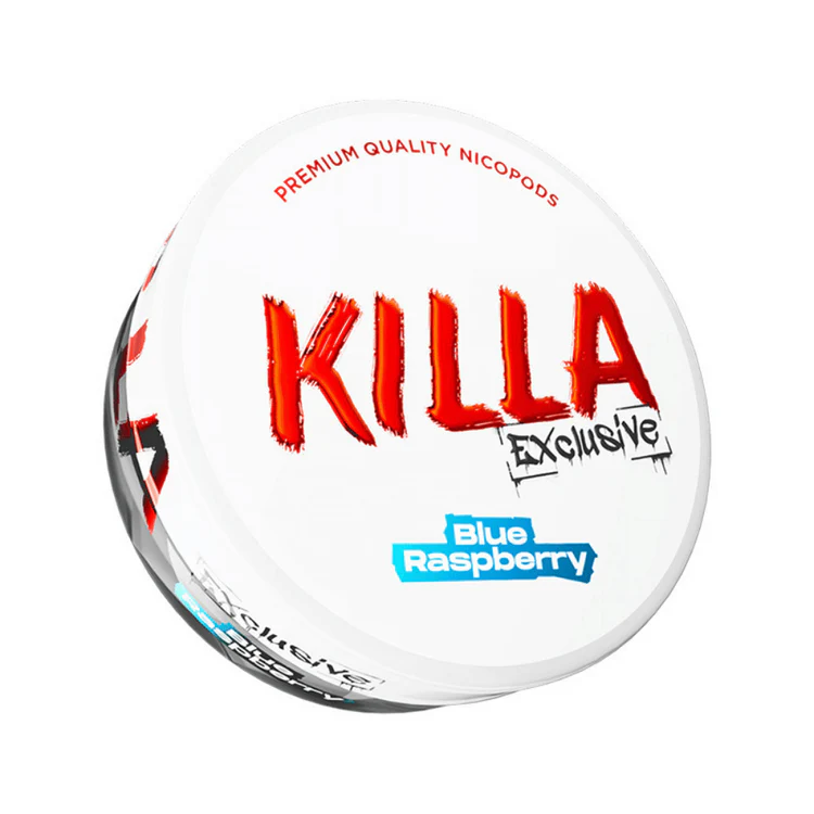 501 Blue Raspberry Nicotine Pouches by Killa - Image 1