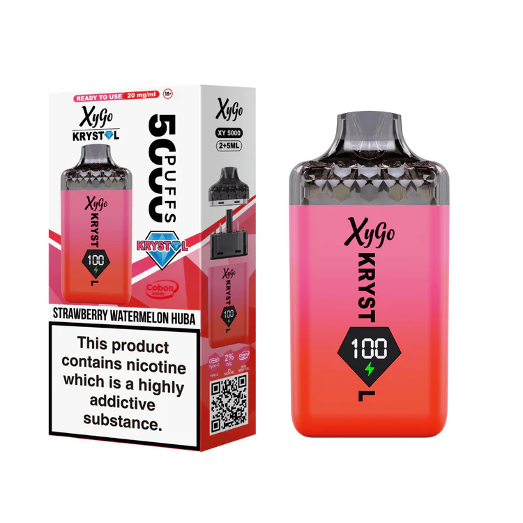 64 Xygo Krystal 5000 Prefilled Pod Kit Strawberry Watermelon Huba Regular - Image 1