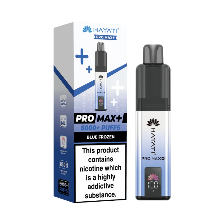 74 Hayati Pro Max Plus 6000 Puffs Blue Frozen - Image 1