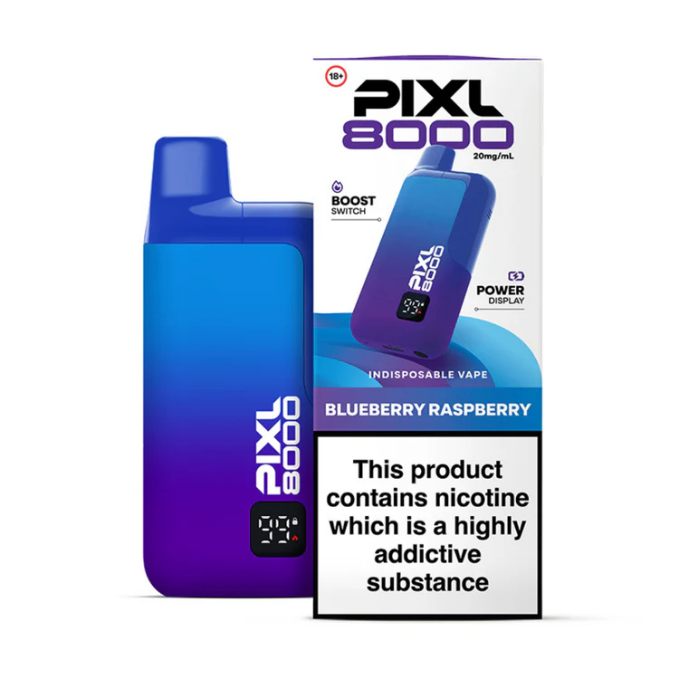 89 Pixl 8000 Prefilled Pod Kit Blueberry Raspberry - Image 1