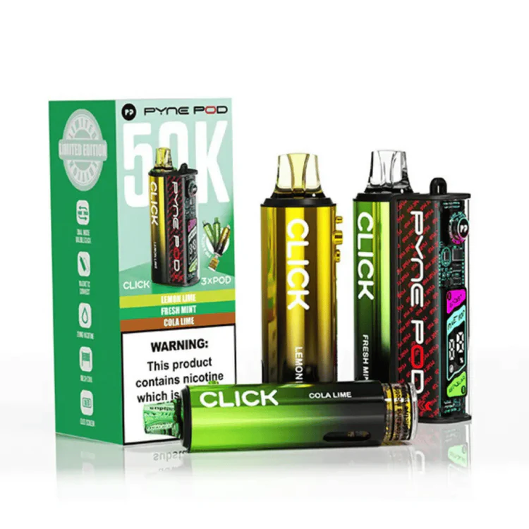 90 Pyne Pod Click 50k Prefilled Pod Kit Green Edition - Image 1