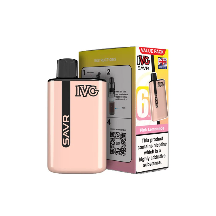 92 IVG SAVR Pink Lemonade Vape Kit - Image 1